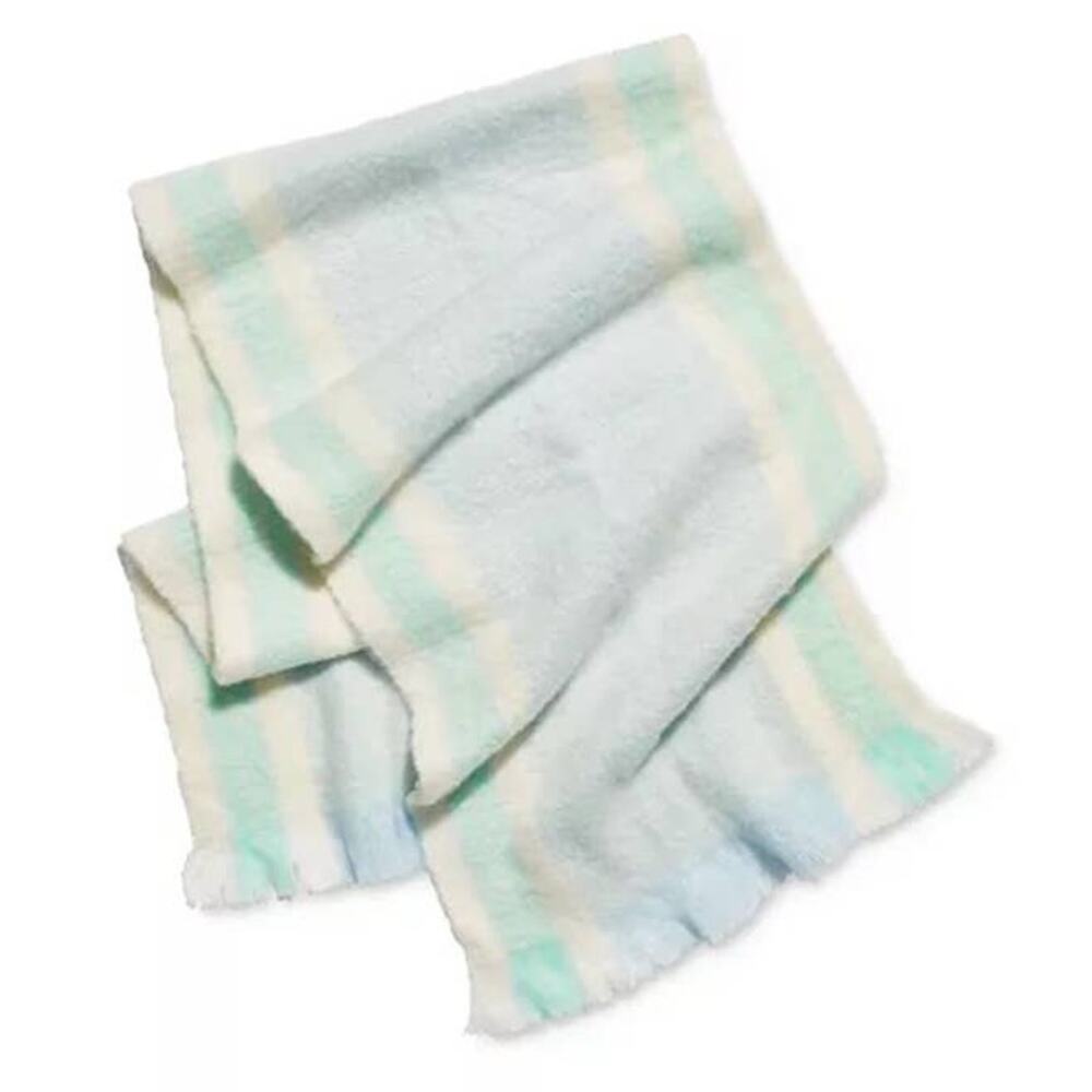NWT Free People Brushed Racer‎ Stripe Blanket Scarf in Sky Combo